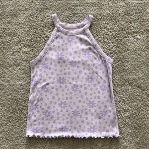 Wonder Nation Lavender Floral Tank Top